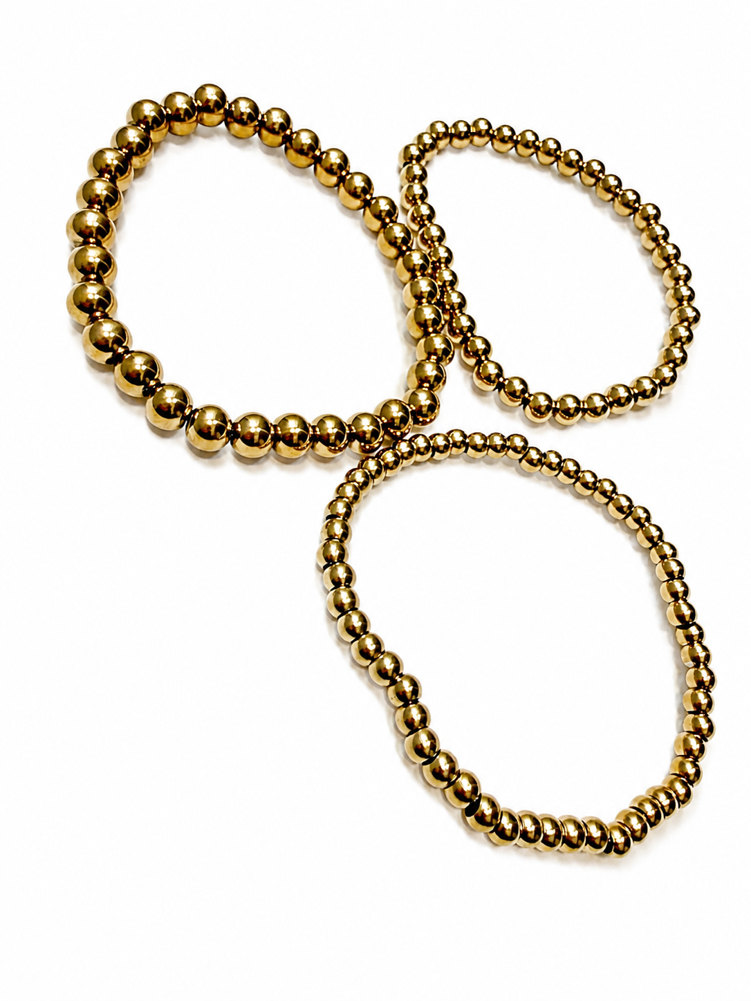 Gold Beaded Trio