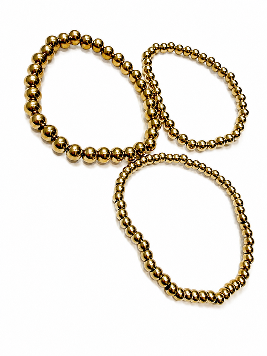 Gold Beaded Trio